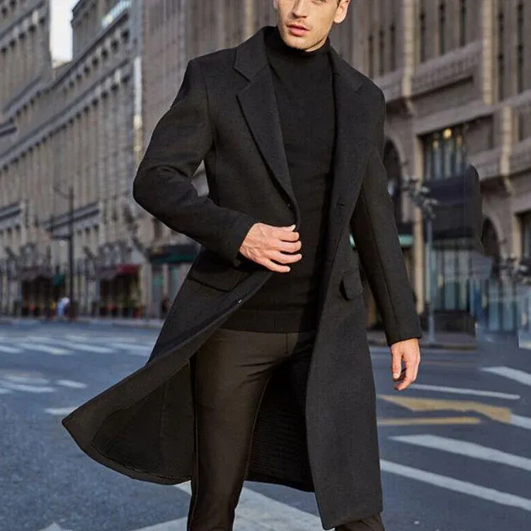 Herren eleganter Übergangsmantel mit modernen Details – Montevé