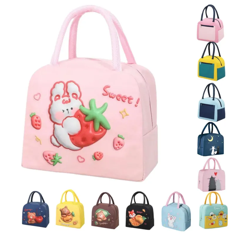 Lunch Bag, Tote Bag, Cardboard Cool Lunch Box Cooler Bag
