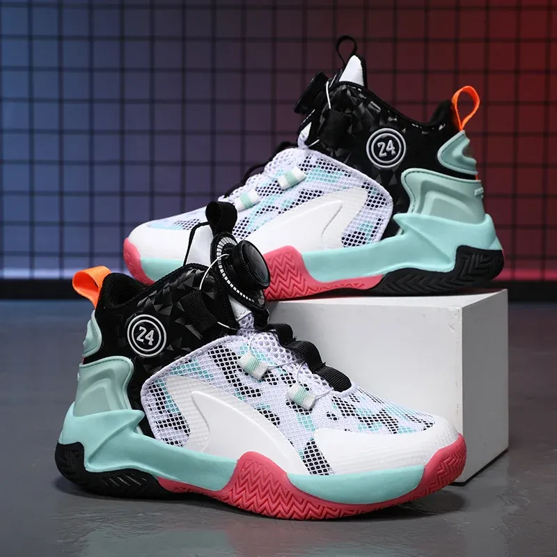 Unisex High-Top Basketball-Sneaker mit Drehverschluss und atmungsaktivem Mesh – Norré