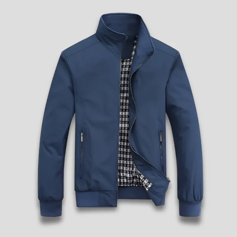 Herren Leichte Reißverschlussjacke mit Stehkragen – Marzano